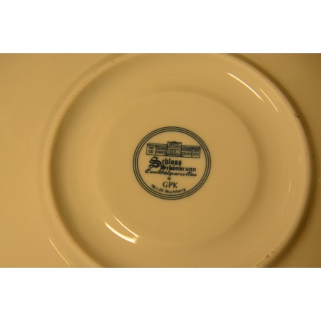 (n-4012/2) GPK SchlossSchönbrunn Porzellan sibulamustrilised kohvitassid-taldrikud, 6tk