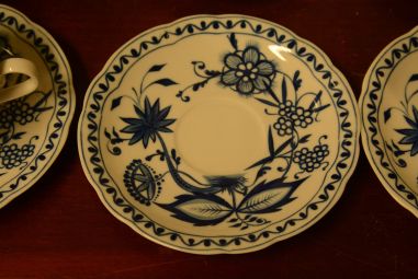 (n-4024/4) Kahla Zwiebelmuster, kohvitassid-taldrikud, 6tk