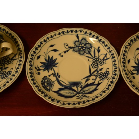 (n-4024/4) Kahla Zwiebelmuster, kohvitassid-taldrikud, 6tk