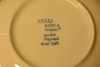 (n-4048/5) Kahla Original Blau Saks õlelillemustriga kohvitassid-taldrikud, 4tk