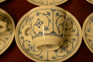 (n-4049/3) Jäger Eisenberg Original Blau Saks, kohvitassid-taldrikud, 6tk