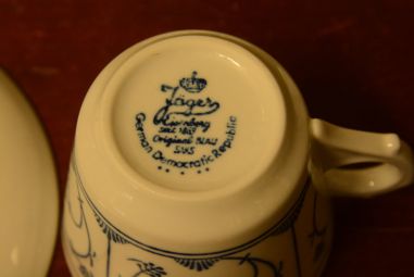 (n-4049/3) Jäger Eisenberg Original Blau Saks, kohvitassid-taldrikud, 6tk