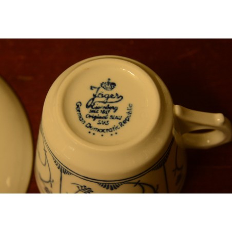 (n-4049/3) Jäger Eisenberg Original Blau Saks, kohvitassid-taldrikud, 6tk