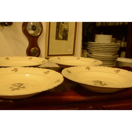 (n-4107/4) Bohemia, Royal Ivory, Gudetenland, supi-pastataldrikud, 4tk