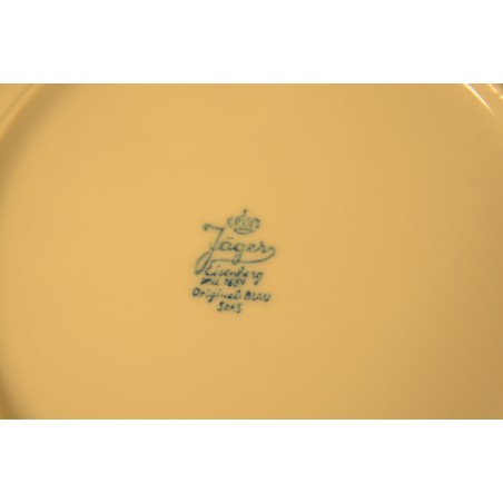 (n-4124/1)  Jäger Eisenberg Original Blau Saks, õlelillemustriga supi-pastataldrikud, 4tk