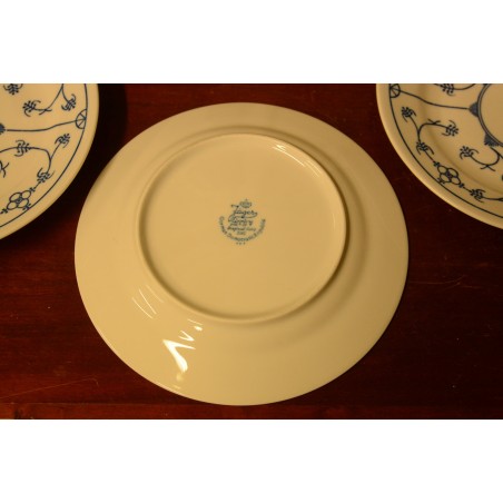 (n-4124/2)  Jäger Eisenberg Original Blau Saks, õlelillemustriga salatitaldrikud ja kohvitassid-taldrikud, komplekt