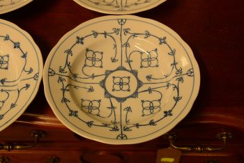 (n-4126/1) Bavaria Winterling Schwarzenbach, õlelillemustriga supi-pastataldrikud, 4tk 2