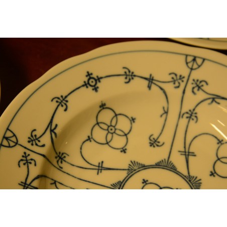 (n-4126/1) Bavaria Winterling Schwarzenbach, õlelillemustriga supi-pastataldrikud, 4tk