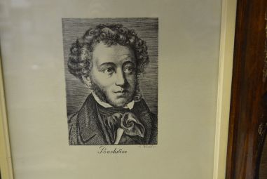 (P-732) Viiralt, trükirepro A.S Puškini portree. Vasegravüür. 1928