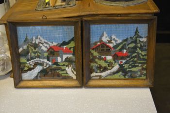 (P-747) Tikitud pildid "Maastik", 2tk