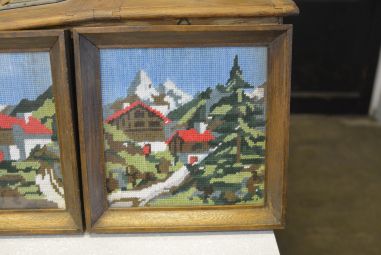 (P-747) Tikitud pildid "Maastik", 2tk