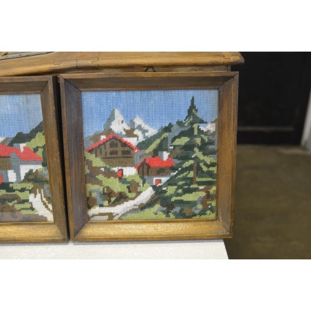 (P-747) Tikitud pildid "Maastik", 2tk