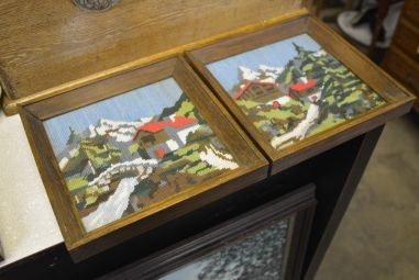 (P-747) Tikitud pildid "Maastik", 2tk