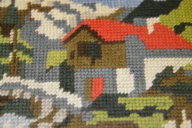 (P-747) Tikitud pildid "Maastik", 2tk