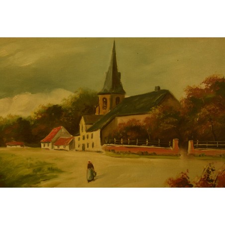 (P-379) Vana õlimaal, signeeritud (P-379) Vana õlimaal, signeeritud