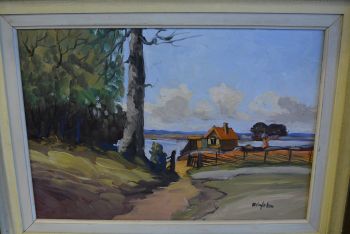 (P-759) Raamitud maal, signeeritud 2