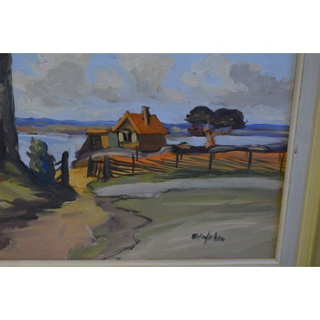 (P-759) Raamitud maal, signeeritud