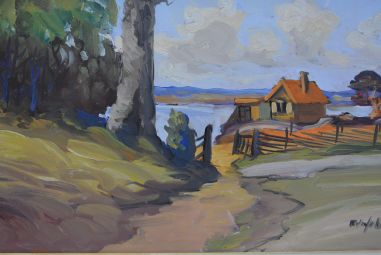 (P-759) Raamitud maal, signeeritud