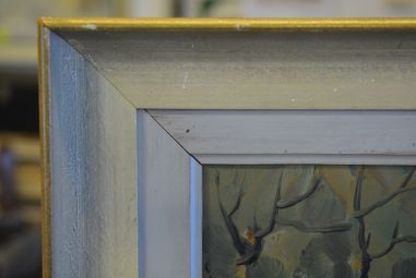 (P-759) Raamitud maal, signeeritud