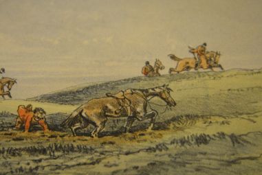 (P-760) Hablot Knight Browne, raamitud vana trükk "Inglise jaht"