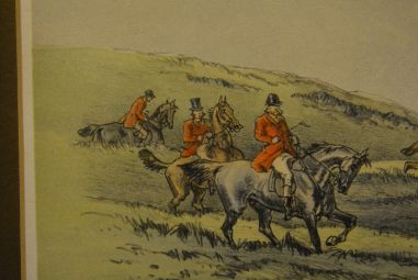 (P-760) Hablot Knight Browne, raamitud vana trükk "Inglise jaht"