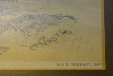 (P-760) Hablot Knight Browne, raamitud vana trükk "Inglise jaht"