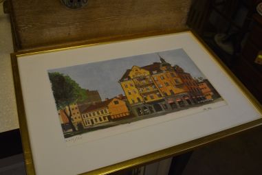 (P-772) Raamitud töö "Linnavaade" 70/89