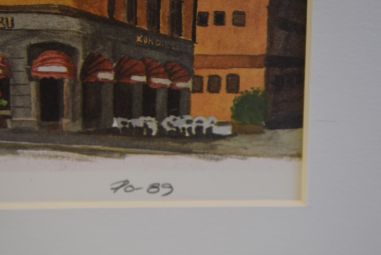 (P-772) Raamitud töö "Linnavaade" 70/89