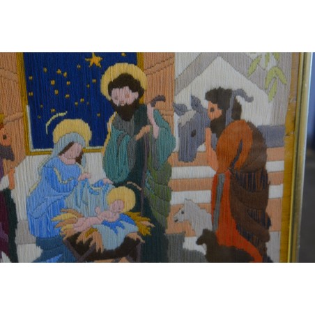 (P-793)  Tikitud usuteemaline pilt (P-793)  Tikitud usuteemaline pilt