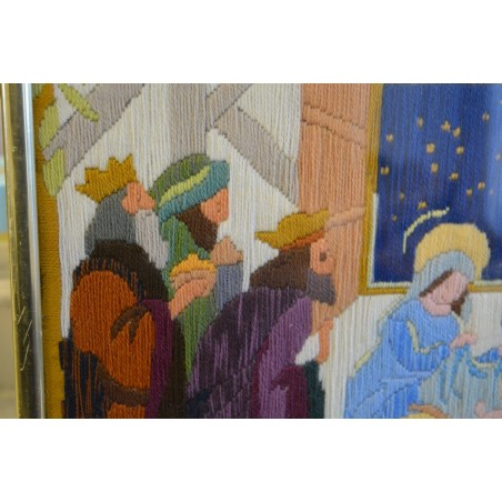 (P-793)  Tikitud usuteemaline pilt (P-793)  Tikitud usuteemaline pilt