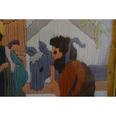 (P-793)  Tikitud usuteemaline pilt (P-793)  Tikitud usuteemaline pilt