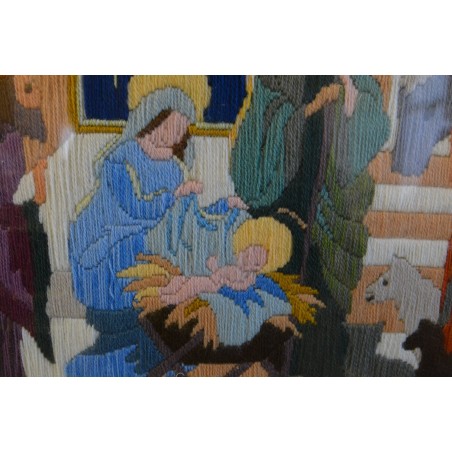 (P-793)  Tikitud usuteemaline pilt (P-793)  Tikitud usuteemaline pilt