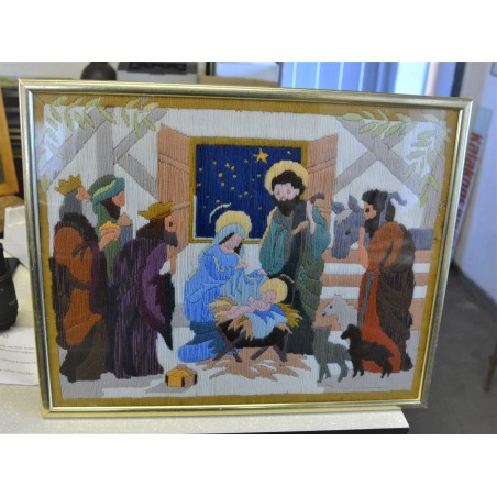 (P-793)  Tikitud usuteemaline pilt (P-793)  Tikitud usuteemaline pilt