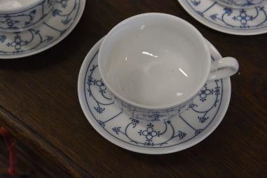 (n-4507/6) Jäger Eisenberg, Original Blau Saks, kohvitassid-taldrikud, 4tk