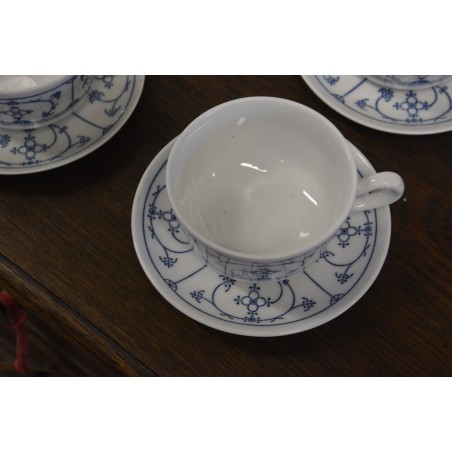 (n-4507/6) Jäger Eisenberg, Original Blau Saks, kohvitassid-taldrikud, 4tk