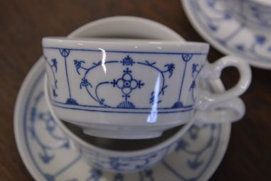 (n-4507/6) Jäger Eisenberg, Original Blau Saks, kohvitassid-taldrikud, 4tk