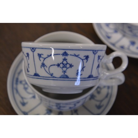 (n-4507/6) Jäger Eisenberg, Original Blau Saks, kohvitassid-taldrikud, 4tk