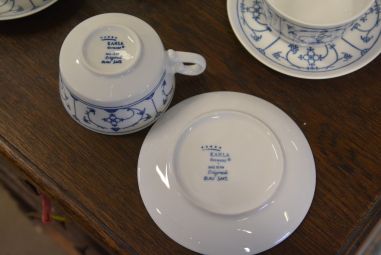 (n-4507/6) Jäger Eisenberg, Original Blau Saks, kohvitassid-taldrikud, 4tk