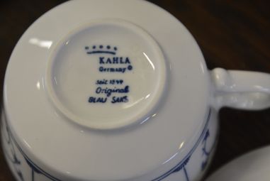 (n-4507/6) Jäger Eisenberg, Original Blau Saks, kohvitassid-taldrikud, 4tk