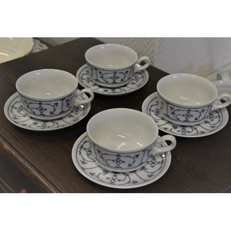 (n-4507/6) Jäger Eisenberg, Original Blau Saks, kohvitassid-taldrikud, 4tk