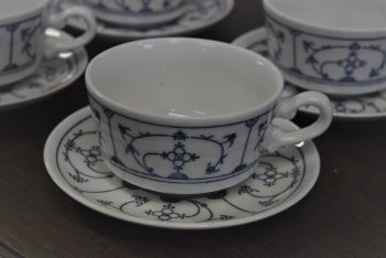 (n-4507/6) Jäger Eisenberg, Original Blau Saks, kohvitassid-taldrikud, 4tk 2