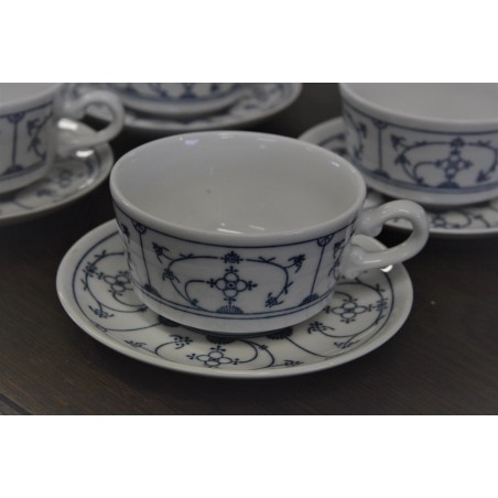 (n-4507/6) Jäger Eisenberg, Original Blau Saks, kohvitassid-taldrikud, 4tk