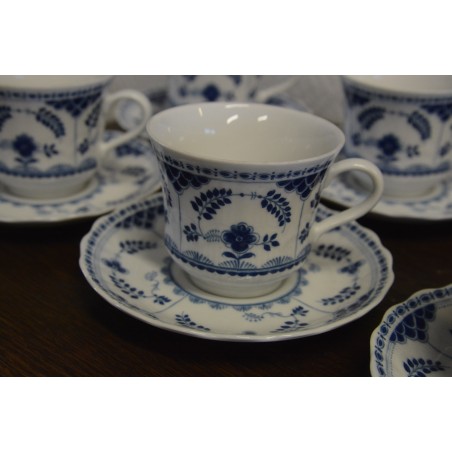 (n-4560/3) Bavaria Winterling Marktleuthen, Echt Kobalt kohvitassid-taldrikud, 6tk