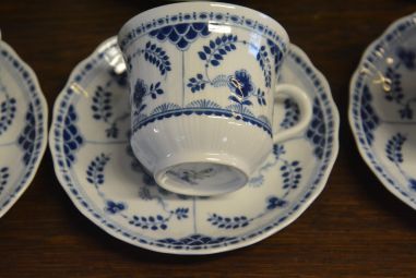 (n-4560/3) Bavaria Winterling Marktleuthen, Echt Kobalt kohvitassid-taldrikud, 6tk