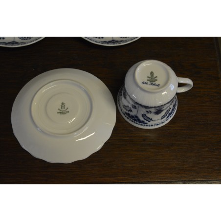 (n-4560/3) Bavaria Winterling Marktleuthen, Echt Kobalt kohvitassid-taldrikud, 6tk