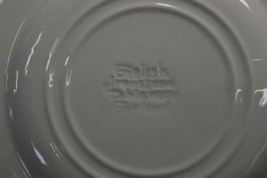 (n-4904) Inglise punased salatitaldrikud, 4tk