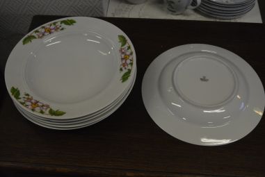 (n-4646/2) Bavaria Mitterteich, õunapuu õitega supi-pstataldrikud, 6tk