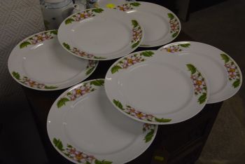 (n-4646/3) Bavaria Mitterteich, õunapuu õitega praetaldrikud, 6tk 2