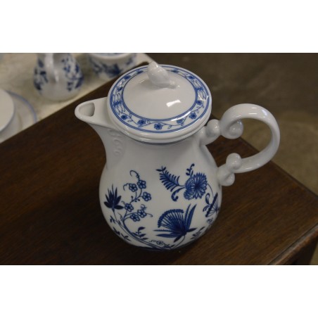 (n-4666/6) Wellco Krefeld Porzellan, Echt Kobalt sibulamustriga kann