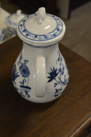 (n-4666/6) Wellco Krefeld Porzellan, Echt Kobalt sibulamustriga kann